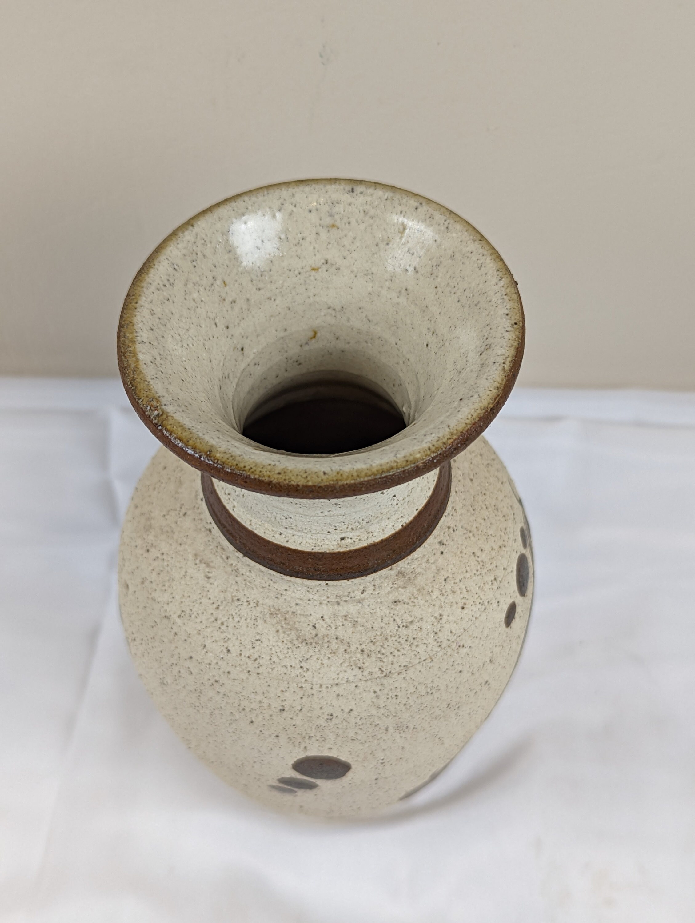 ヴィンテージ トナラ メキシコ 陶器 花瓶 フォークアート 鳥 サイン