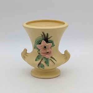 Vintage Yellow MCCOY Pottery &quot;Blossom Time&quot; Vase