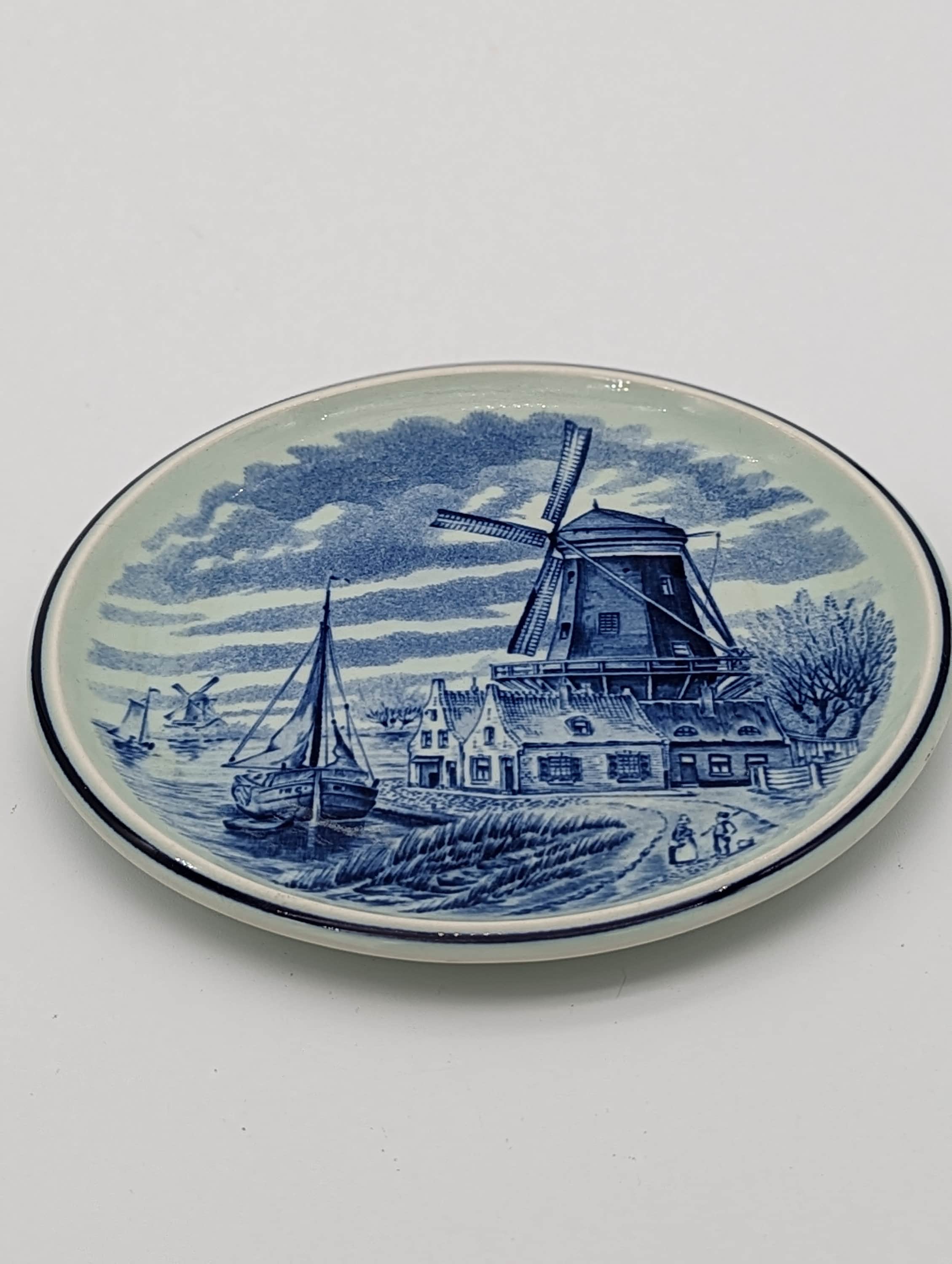 1950s Delfts Royal Sphinx Holland by Boch Belgium Golden Crown E&R