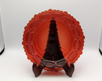 Avon 1876 Cape Cod Ruby Red Collection Salladstallrik
