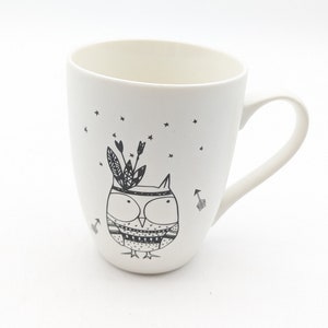 Adorable tasse à café chouette et flèches Maisons Du Monde fabriquée en France