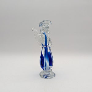 Large Art Murano Style Studio Blown Glass Paperweight Figurine Angel
