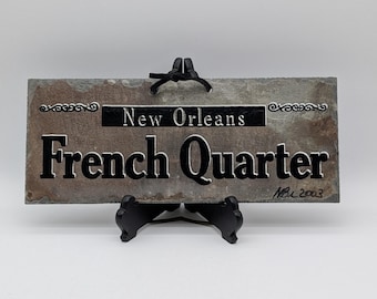 New Orleans French Quarter Hand Crafted ANTIQUE Cut Slate Roofing