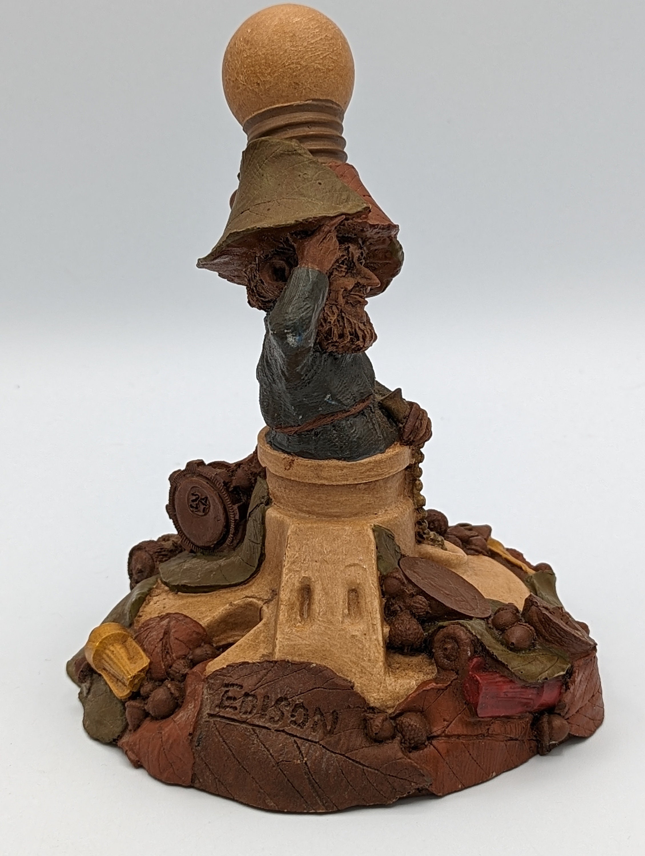 Hand Signed Tom Clark Gnome - Edison - #84 - 1987- LIGHT BULB - Etsy