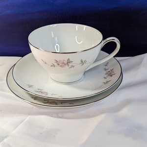 Noritake #6341 Bellamead Bread and Butter Plate, Tea Cup and Saucer