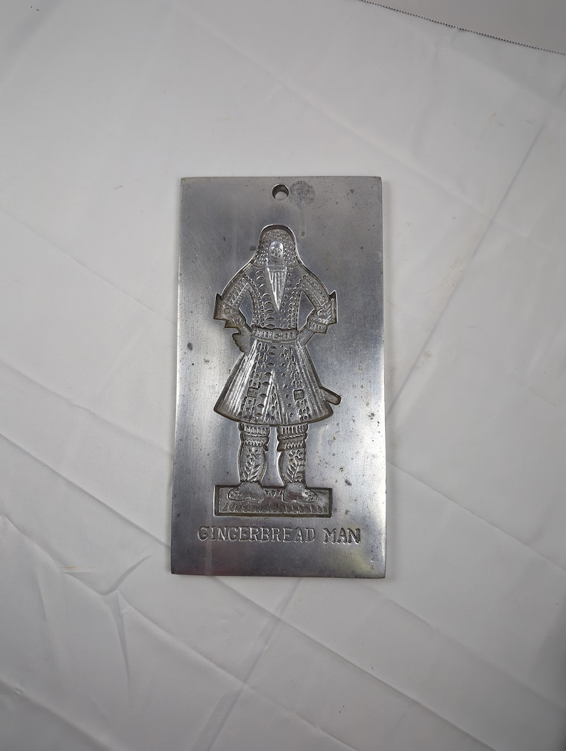 Vintage Metal Gingerbread Man Cookie Mold Williamsburg image 1