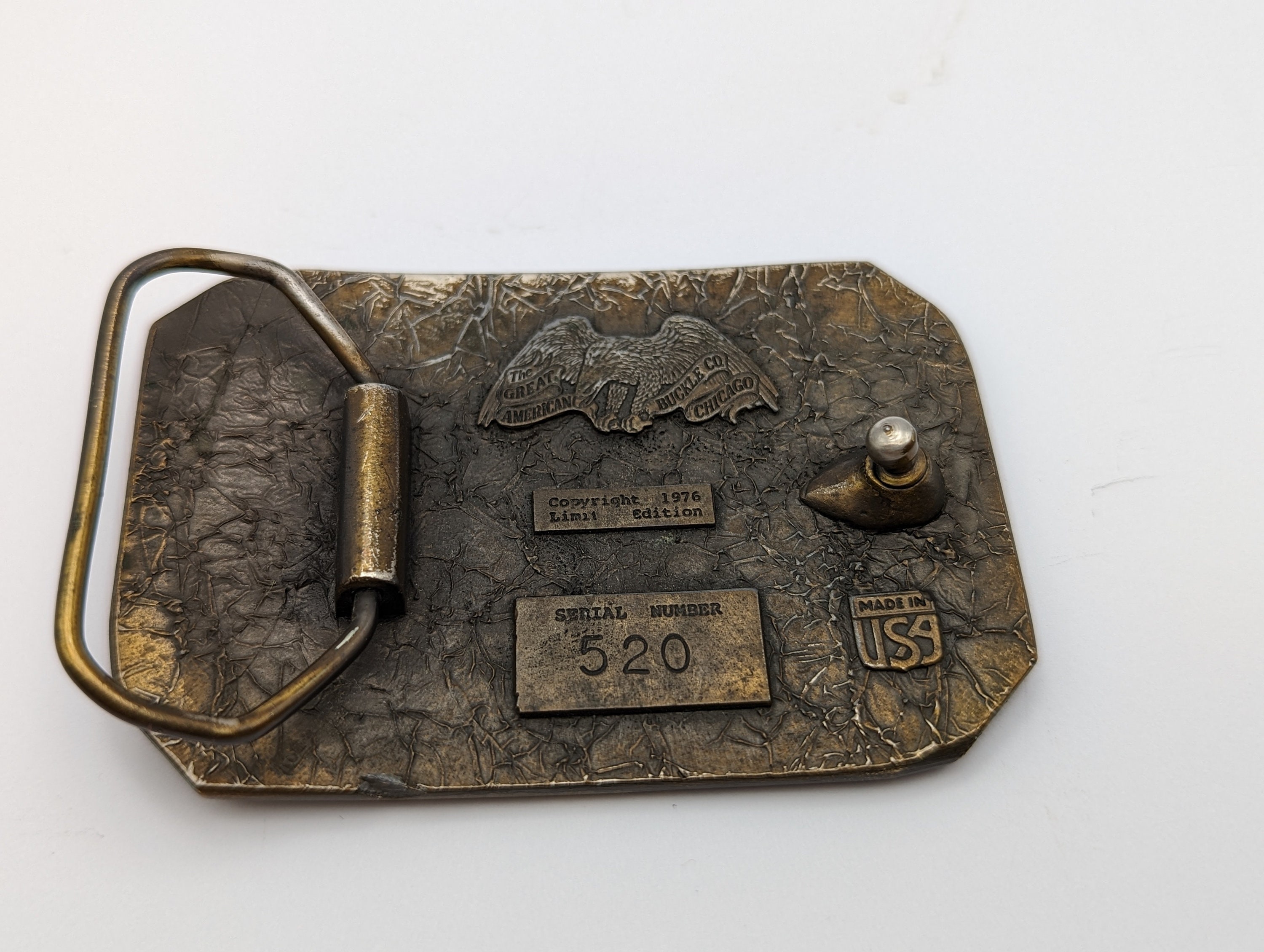 Great American Buckle Company ディアベルトバックル 真鍮/エナメル