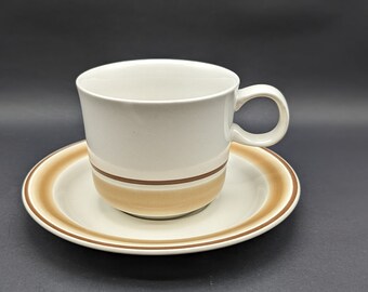 Vintage Water Colors Hearthside Cup and Saucer