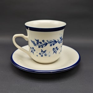 Provence #260 Bouquet Blue Pattern, Cup & Saucer Set by Sango Made