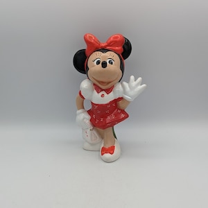 Vintage Ceramic Walt Disney Productions Minnie Mouse Figurine