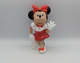 Vintage Ceramic Walt Disney Productions Minnie Mouse Figurine