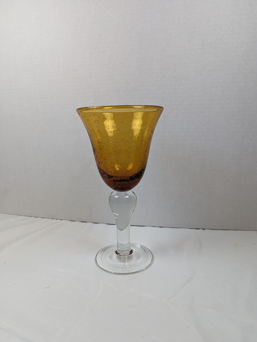 ARTLAND IRIS 8.25 Bubble Glass Water Goblets Wine Etsy