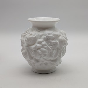 Imperial Glass - Ohio Rose Milk Glass Flower Vase