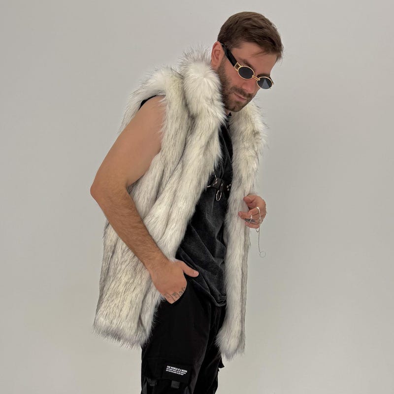 Rave Fur Coat Vest - Etsy