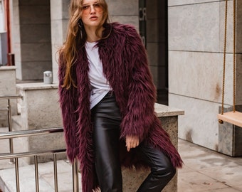 shaggy fur jacket