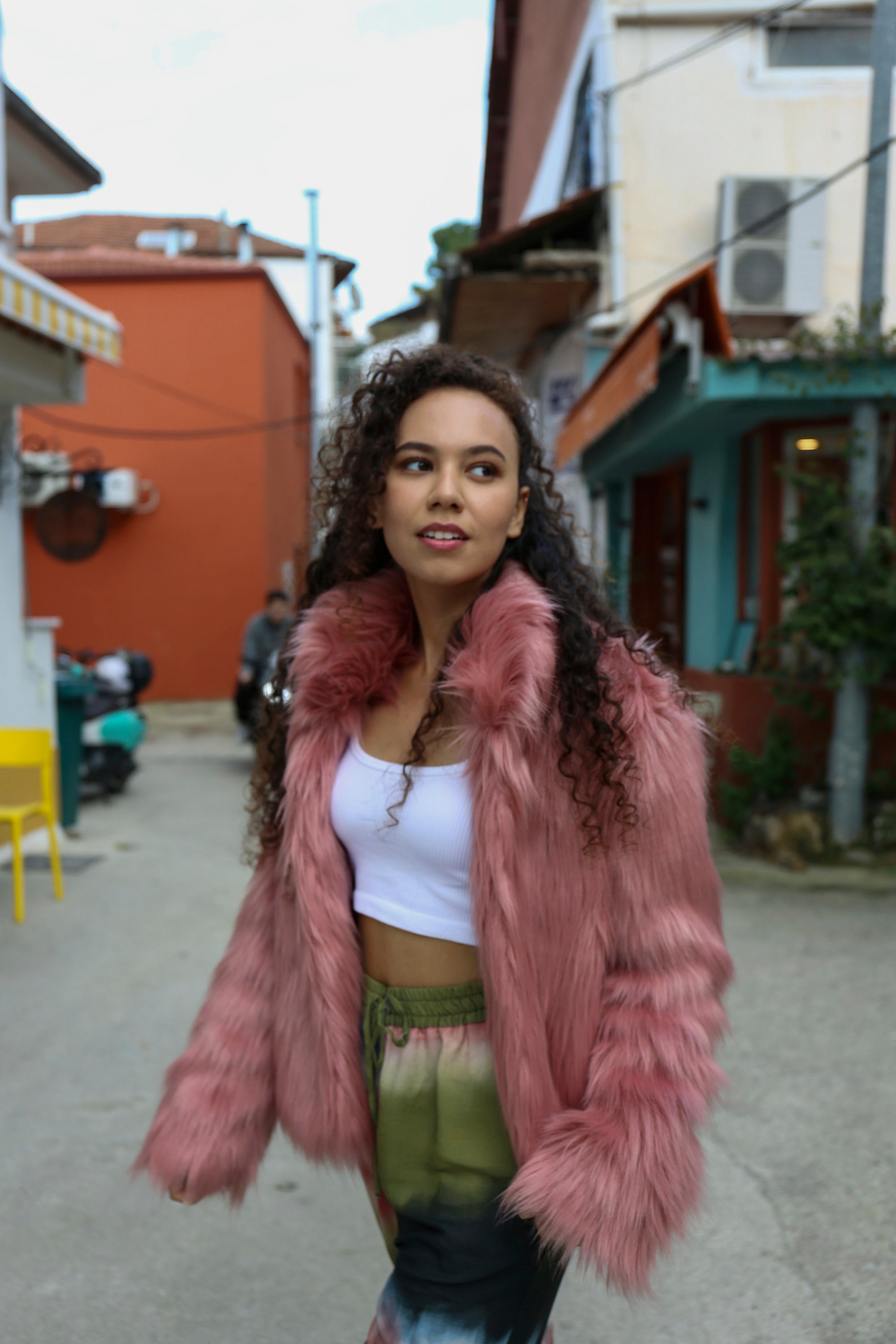 Pink Faux Fur Cropped Coat: Festival Barbie Jacket - Etsy Canada