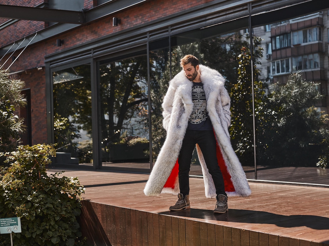 ジャケット・アウター ANDWANG <White mix fake fur coat> LONG ジャケット・アウター ANDWANG <White mix fake fur coat> LONG
