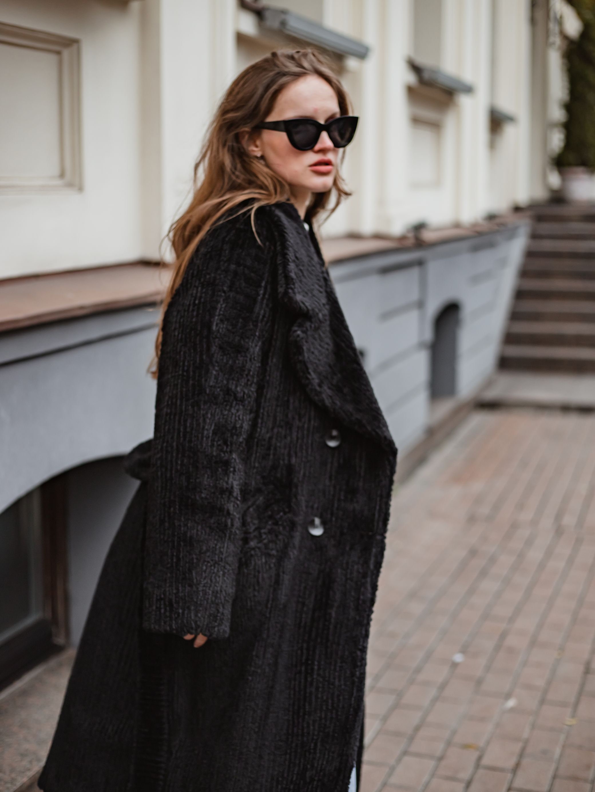 Long White Faux Fur Coat Woman Winter Jacket Maxi Robe Coat Etsy UK