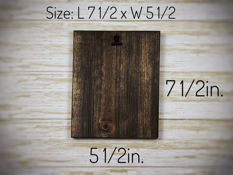 Rustic Clipboard Frame for a 4x6 Picture Frame With Clip Etsy