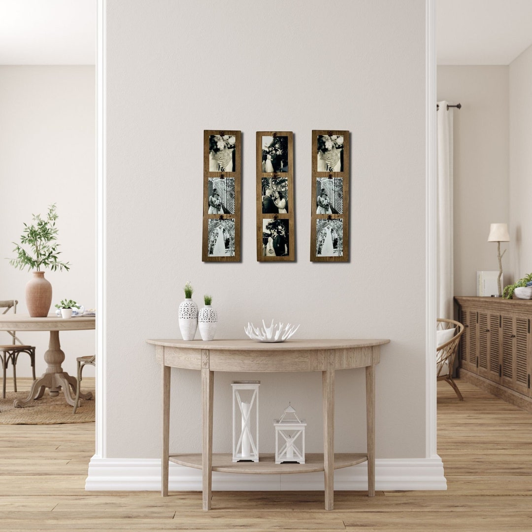 Rustic Multi Picture Clip Frame for 5x7 or 4x6 Picture Clip Collage