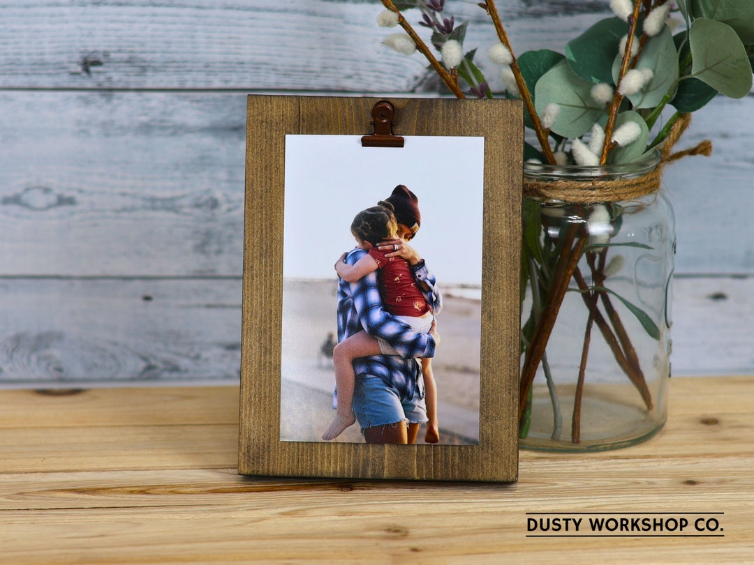 Rustic Clipboard Frame for a 4X6 Picture Frame With Rustic Etsy