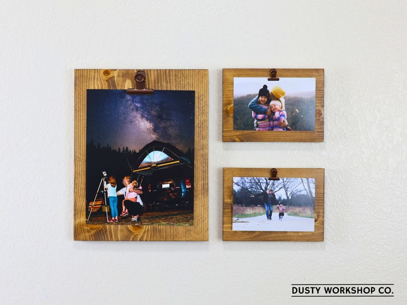 Family Collage Frame Set, Multi Picture Collage Clipboard Frames 8x10