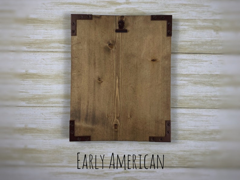 Rustic Clipboard Frame for a 5x7 Picture Frame with Rustic Clip Wood Photo Frame Farmhouse Clipboard Frame for 5x7 Photo Frame as a Gift Early American