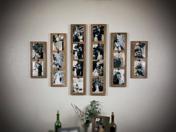Conjunto de collage de marcos de portapapeles de múltiples imágenes  familiares para marcos de tablero de