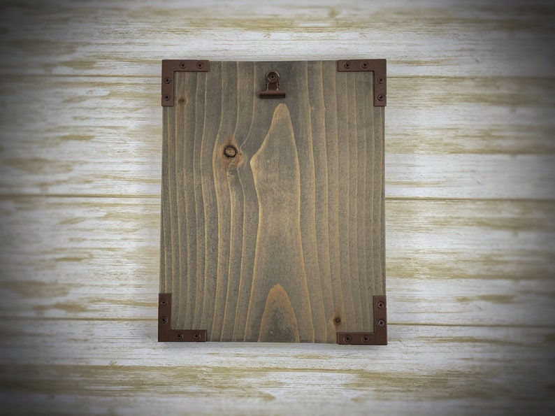 Rustic Clipboard Frame for a 4X6 Picture Frame With Rustic Clip Wood