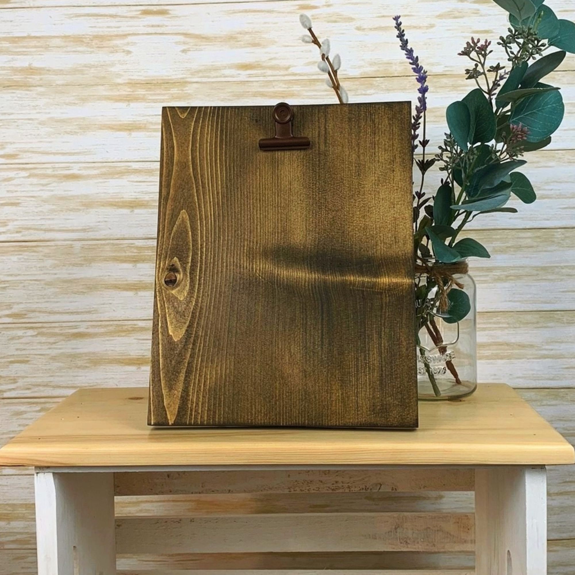 Rustic Clipboard Frame for an 8x10 Picture Frame With Rustic Clip Photo