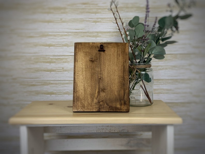 Rustic Clipboard Frame for a 4x6 Picture Frame With Clip Etsy