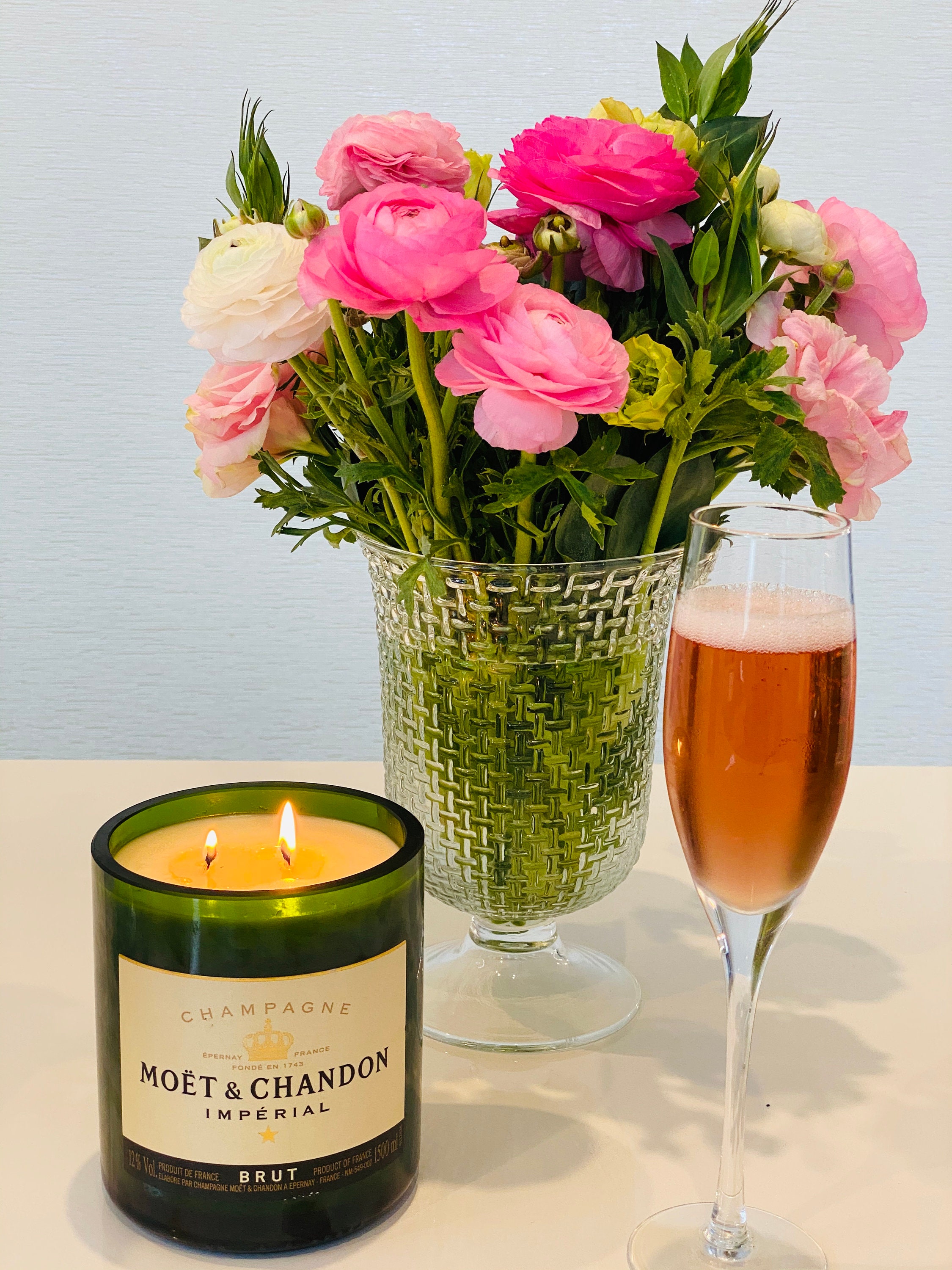 Champagne Candle Intoxicating Candles Co Beautiful Etsy