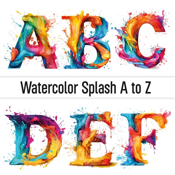 Aquarell Buchstaben Png Clipart Schriftart Aquarell Spritzer Farbe Splatter Png Doodle Schriftart Doodle Buchstaben Doodle Alphabet Clipart