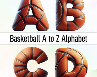 Basketball Png Basketball Font Clipart Doodle Letters Png Alphabet Doodle Font 3D Letters  Digital Stickers Basketball Letter Png Bundle