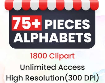 Lot de lettres de l'alphabet dans toute la boutique Lot de lettres doodle alphabet PNG Doodle polices de caractères Clipart accès à vie