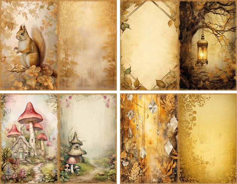 Forest Junk Journal Printable Fairy Junk Journal Page Magic Junk ...