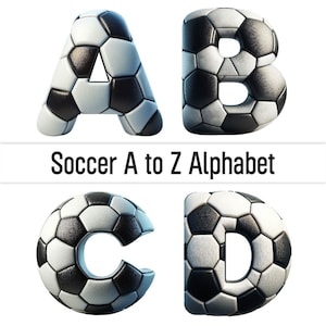 Voetbal png voetbal brief clipart alfabet png doodle letters png doodle alfabet doodle lettertype voetbal 3D-letters decoratieve digitale stickers