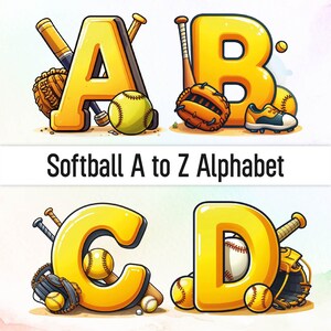 Softball Png Softball Clipart Alphabet Clipart Sport Font Doodle Letters Doodle Font Doodle Alphabet Png Bundle Softball Printable