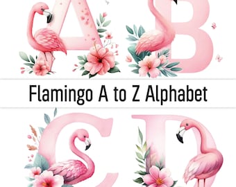 Flamingo Png Clipart Flamingo Fuente Alfabeto Letras Flamingo Imprimir Fondo De Pantalla Pegatina Doodle Letras Acuarela Clipart Popular Png