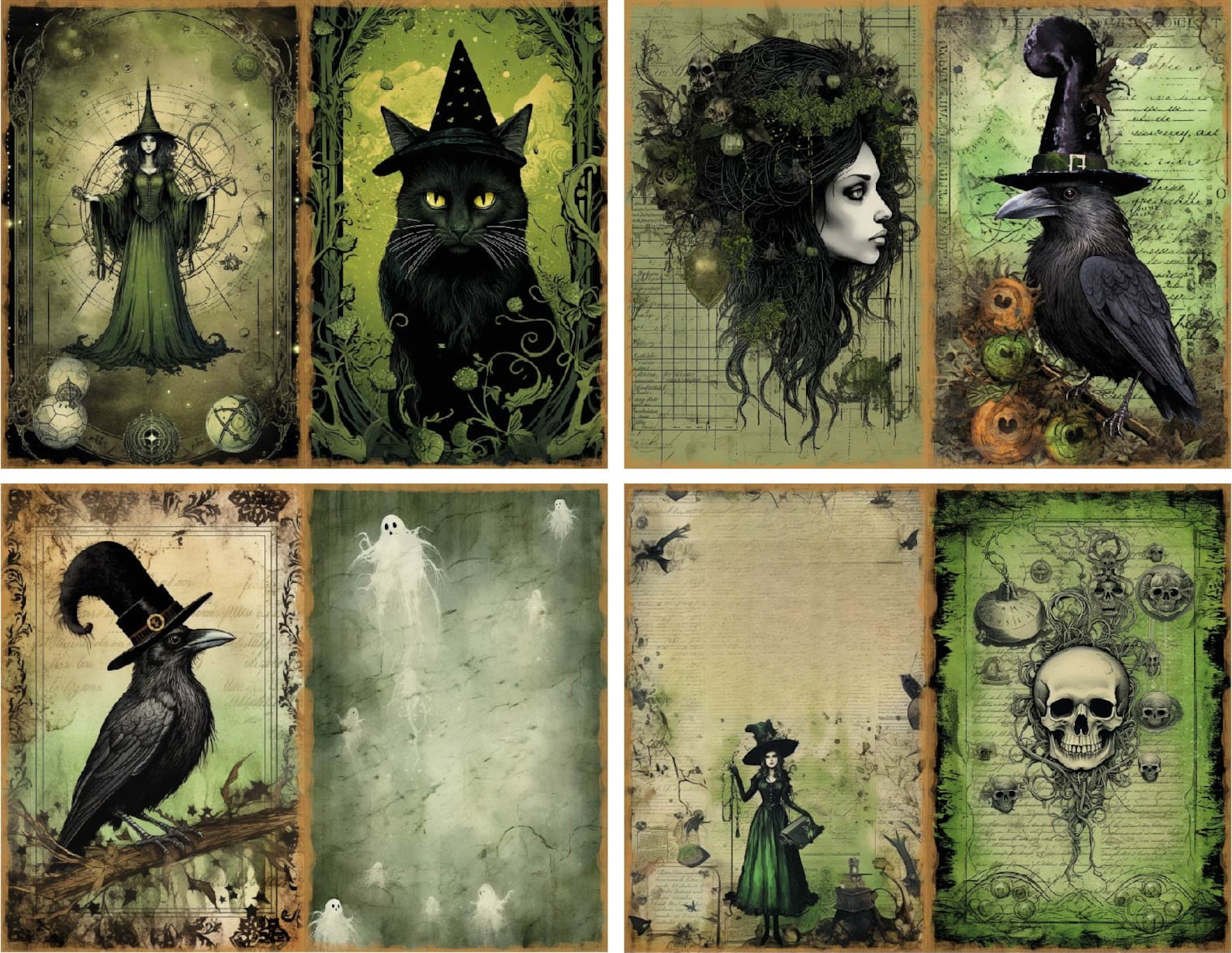 Witch Junk Journal Printable Halloween Junk Journal Magic Journal Witch ...