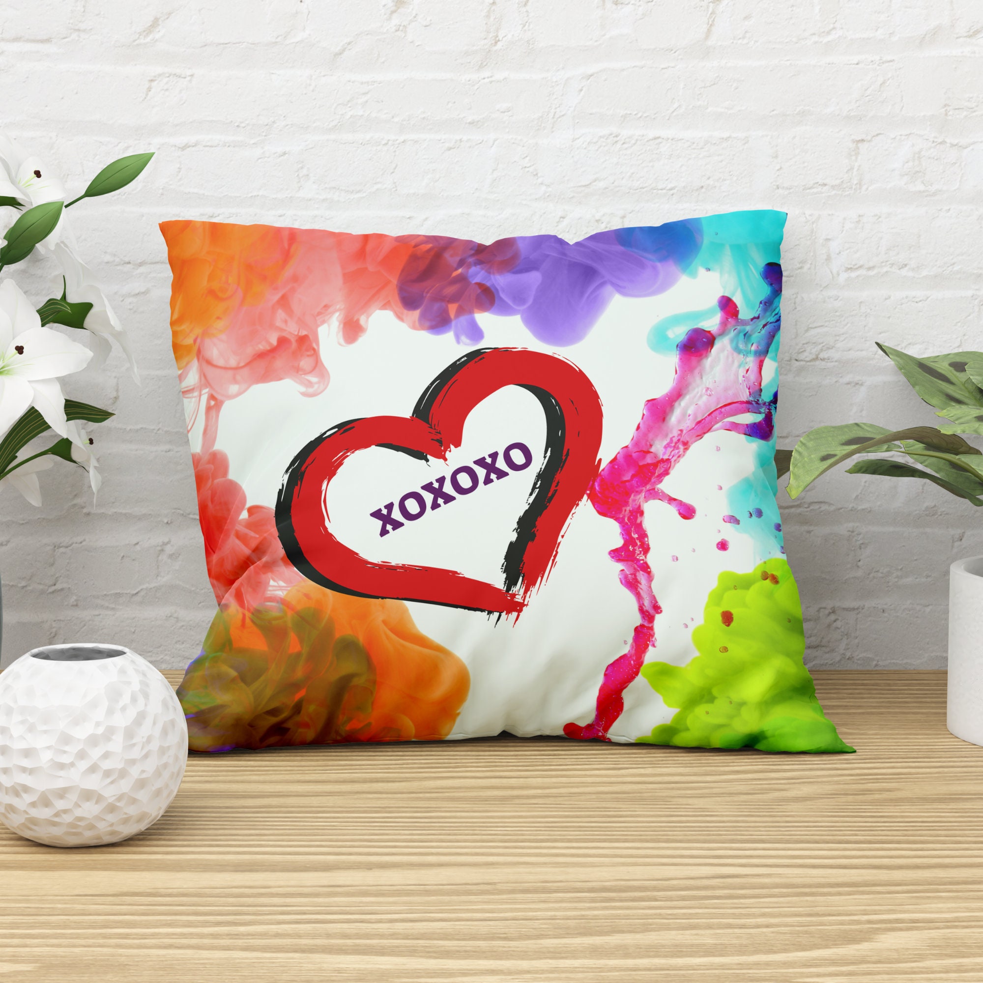 XOXO gift pillow Love pillow Gift pillow for Valentines Day Etsy