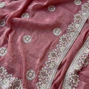 Piyazi ColourSaree | Designer Saree | Pearl & Coding Work |Trendy Wedding Saree | Party Wear Saree | Indian Ethnic Saree with Blouse