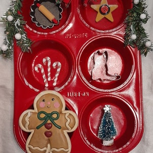 Christmas decor decorative muffin tin