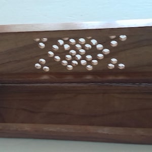 Hand carved wood incense holder