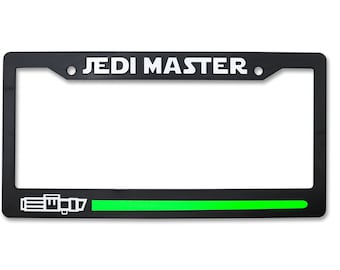 Jedi Master V2 3D Raised License Plate Frame