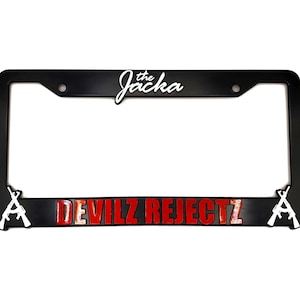 The Jacka "Devilz Rejectz" 3D Raised License Plate Frame