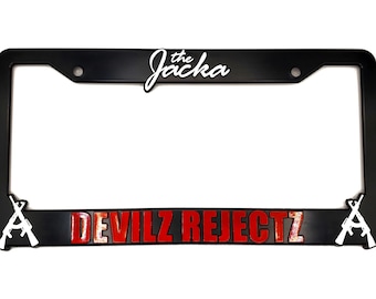 The Jacka "Devilz Rejectz" 3D Raised License Plate Frame