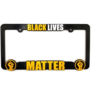 Cadre de plaque d&#39;immatriculation Black Lives Matter