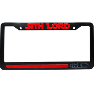 Sith Lord 3D Raised License Plate Frame