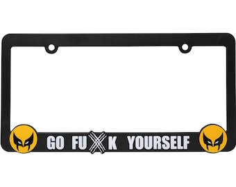 Go F Yourself for Wolverine 3D Raised License Plate Frame